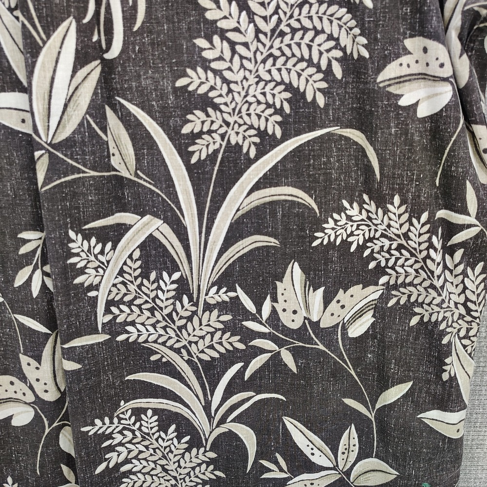 Vtg Reyn Spooner Sz 3XL Hawaiian Popover Tan Brown Floral Tropical Botanical - Picture 2 of 12